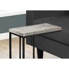 Monarch Specialties Accent Table - Grey Reclaimed Wood-Look / Black Metal I 3404